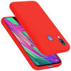 Cadorabo Hoesje geschikt voor Samsung Galaxy A40 Case in LIQUID ROOD - Beschermhoes TPU silicone Cover