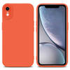 Cadorabo Hoesje geschikt voor Apple iPhone XR in FLUID ORANJE - Beschermhoes TPU silicone Cover Case