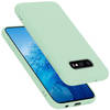 Cadorabo Hoesje geschikt voor Samsung Galaxy S10e Case in LIQUID LICHT GROEN - Beschermhoes TPU silicone Cover