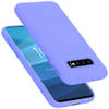 Cadorabo Hoesje geschikt voor Samsung Galaxy S10 PLUS Case in LIQUID LICHT PAARS - Beschermhoes TPU silicone Cover