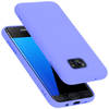 Cadorabo Hoesje geschikt voor Samsung Galaxy S7 EDGE Case in LIQUID LICHT PAARS - Beschermhoes TPU silicone Cover