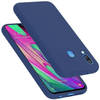 Cadorabo Hoesje geschikt voor Samsung Galaxy A40 Case in LIQUID BLAUW - Beschermhoes TPU silicone Cover