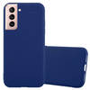 Cadorabo Hoesje geschikt voor Samsung Galaxy S21 5G in CANDY DONKER BLAUW - Beschermhoes TPU silicone Case Cover