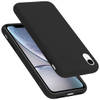 Cadorabo Hoesje geschikt voor Apple iPhone XR Case in LIQUID ZWART - Beschermhoes TPU silicone Cover