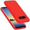 Cadorabo Hoesje geschikt voor Samsung Galaxy NOTE 8 Case in LIQUID ROOD - Beschermhoes TPU silicone Cover
