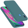 Cadorabo Hoesje geschikt voor Samsung Galaxy A40 Case in LIQUID GROEN - Beschermhoes TPU silicone Cover