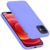 Cadorabo Hoesje geschikt voor Apple iPhone 12 MINI Case in LIQUID LICHT PAARS - Beschermhoes TPU silicone Cover