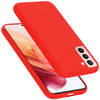 Cadorabo Hoesje geschikt voor Samsung Galaxy S21 5G Case in LIQUID ROOD - Beschermhoes TPU silicone Cover