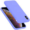 Cadorabo Hoesje geschikt voor Apple iPhone X / XS Case in LIQUID LICHT PAARS - Beschermhoes TPU silicone Cover