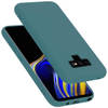 Cadorabo Hoesje geschikt voor Samsung Galaxy NOTE 9 Case in LIQUID GROEN - Beschermhoes TPU silicone Cover