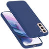 Cadorabo Hoesje geschikt voor Samsung Galaxy S21 PLUS Case in LIQUID BLAUW - Beschermhoes TPU silicone Cover