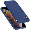 Cadorabo Hoesje geschikt voor Apple iPhone X / XS Case in LIQUID BLAUW - Beschermhoes TPU silicone Cover