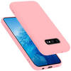 Cadorabo Hoesje geschikt voor Samsung Galaxy S10e Case in LIQUID ROZE - Beschermhoes TPU silicone Cover