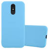 Cadorabo Hoesje geschikt voor LG Q7 / Q7a / Q7+ in CANDY BLAUW - Beschermhoes TPU silicone Case Cover