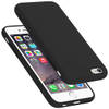 Cadorabo Hoesje geschikt voor Apple iPhone 6 / 6S Case in LIQUID ZWART - Beschermhoes TPU silicone Cover