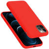 Cadorabo Hoesje geschikt voor Apple iPhone 12 / 12 PRO Case in LIQUID ROOD - Beschermhoes TPU silicone Cover