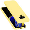 Cadorabo Hoesje geschikt voor Samsung Galaxy NOTE 9 Case in LIQUID GEEL - Beschermhoes TPU silicone Cover