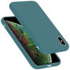 Cadorabo Hoesje geschikt voor Apple iPhone XS MAX Case in LIQUID GROEN - Beschermhoes TPU silicone Cover