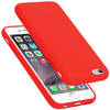 Cadorabo Hoesje geschikt voor Apple iPhone 6 / 6S Case in LIQUID ROOD - Beschermhoes TPU silicone Cover