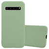 Cadorabo Hoesje geschikt voor Samsung Galaxy S10 5G in CANDY PASTEL GROEN - Beschermhoes TPU silicone Case Cover