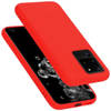 Cadorabo Hoesje geschikt voor Samsung Galaxy S20 ULTRA Case in LIQUID ROOD - Beschermhoes TPU silicone Cover