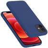 Cadorabo Hoesje geschikt voor Apple iPhone 12 MINI Case in LIQUID BLAUW - Beschermhoes TPU silicone Cover