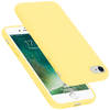 Cadorabo Hoesje geschikt voor Apple iPhone 7 / 7S / 8 / SE 2020 Case in LIQUID GEEL - Beschermhoes TPU silicone Cover