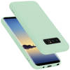 Cadorabo Hoesje geschikt voor Samsung Galaxy NOTE 8 Case in LIQUID LICHT GROEN - Beschermhoes TPU silicone Cover