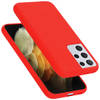 Cadorabo Hoesje geschikt voor Samsung Galaxy S21 ULTRA Case in LIQUID ROOD - Beschermhoes TPU silicone Cover