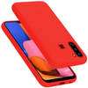 Cadorabo Hoesje geschikt voor Samsung Galaxy A21 Case in LIQUID ROOD - Beschermhoes TPU silicone Cover