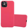 Cadorabo Hoesje geschikt voor Apple iPhone 12 PRO MAX in CANDY ROOD - Beschermhoes TPU silicone Case Cover