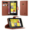 Cadorabo Hoesje geschikt voor Nokia Lumia 520 / 521 in CHOCOLADE BRUIN - Beschermhoes Cover magnetische sluiting Case