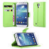 Cadorabo Hoesje geschikt voor Samsung Galaxy S4 in MUNT GROEN - Beschermhoes Cover magnetische sluiting Case