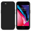 Cadorabo Hoesje geschikt voor Apple iPhone 7 / 7S / 8 / SE 2020 in FLUID ZWART - Beschermhoes TPU silicone Cover Case
