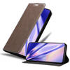 Cadorabo Hoesje geschikt voor Samsung Galaxy S21 PLUS in KOFFIE BRUIN - Beschermhoes Case magnetische sluiting Cover