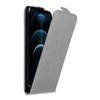Cadorabo Hoesje geschikt voor Apple iPhone 12 PRO MAX in TITANIUM GRIJS - Beschermhoes Flip Case Cover magnetische