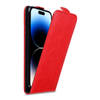 Cadorabo Hoesje geschikt voor Apple iPhone 14 PRO in APPEL ROOD - Beschermhoes Flip Case Cover magnetische sluiting