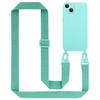 Cadorabo Mobiele telefoon ketting geschikt voor Apple iPhone 14 Hoesje in LIQUID TURKOOIS - Silicone beschermhoes