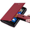 Cadorabo Hoesje geschikt voor Nokia Lumia 925 in APPEL ROOD - Beschermhoes Case magnetische sluiting Cover