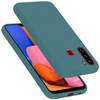 Cadorabo Hoesje geschikt voor Samsung Galaxy A21 Case in LIQUID GROEN - Beschermhoes TPU silicone Cover