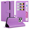 Cadorabo Hoesje geschikt voor Apple iPhone 14 PRO in MANGAAN PAARS - Beschermhoes Cover magnetische sluiting Case