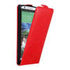 Cadorabo Hoesje geschikt voor HTC Desire 820 in APPEL ROOD - Beschermhoes Flip Case Cover magnetische sluiting