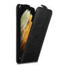 Cadorabo Hoesje geschikt voor Samsung Galaxy S21 ULTRA in ZWARTE NACHT - Beschermhoes Flip Case Cover magnetische