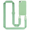Cadorabo Mobiele telefoon ketting geschikt voor Apple iPhone 7 / 7S / 8 / SE 2020 Hoesje in LIQUID LICHT GROEN -