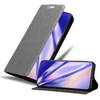 Cadorabo Hoesje geschikt voor Samsung Galaxy S21 5G in TITANIUM GRIJS - Beschermhoes Case magnetische sluiting Cover