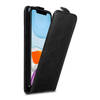Cadorabo Hoesje geschikt voor Apple iPhone 11 in ZWARTE NACHT - Beschermhoes Flip Case Cover magnetische sluiting