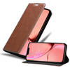 Cadorabo Hoesje geschikt voor Apple iPhone 13 in CAPPUCCINO BRUIN - Beschermhoes Case magnetische sluiting Cover