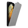 Cadorabo Hoesje geschikt voor Samsung Galaxy S21 ULTRA in TITANIUM GRIJS - Beschermhoes Flip Case Cover magnetische