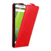 Cadorabo Hoesje geschikt voor Motorola MOTO X PLAY in APPEL ROOD - Beschermhoes Flip Case Cover magnetische sluiting