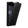 Cadorabo Hoesje geschikt voor HTC ONE A9 in ZWARTE NACHT - Beschermhoes Flip Case Cover magnetische sluiting